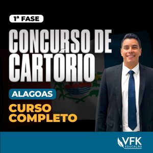 1ª Fase – Concurso de Cartório/Alagoas –  Curso Completo